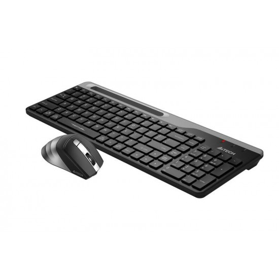 Комплект (клавіатура, миша) бездротовий A4Tech FB2535CS Smoky Grey