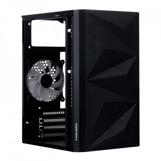 Корпус Prologix E113 Tempered Glass&Mesh Black