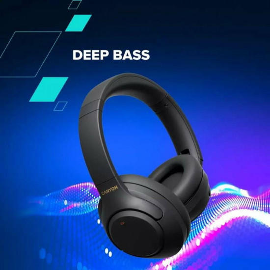 Bluetooth-гарнітура Canyon OnRiff-6 ANC Black (CNS-CBTHS6BK)