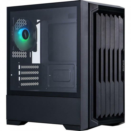 Корпус 1stPlayer H2-BK-4F7 Black без БЖ