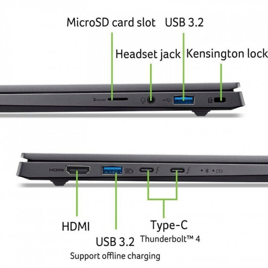 Ноутбук Acer Swift X 14 SFX14-73G-76Z3 (NX.J82EU.005) Gray