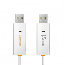 Адаптер J5create USB-A/USB-A (M/M), 1.8 м, White (JUC400-N)