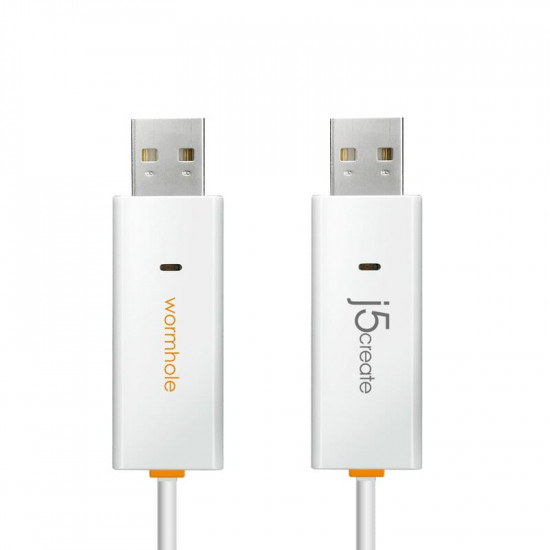 Адаптер J5create USB-A/USB-A (M/M), 1.8 м, White (JUC400-N)