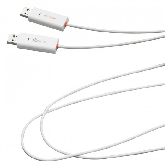 Адаптер J5create USB-A/USB-A (M/M), 1.8 м, White (JUC400-N)