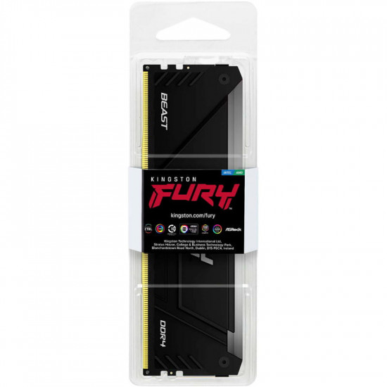 Модуль пам`яті DDR4 8GB/3200 Kingston Fury Beast RGB (KF432C16BB2A/8WP)
