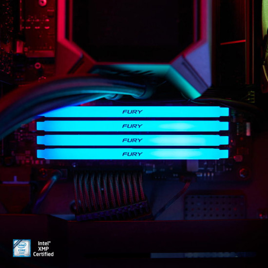 Модуль пам`яті DDR4 8GB/3200 Kingston Fury Beast RGB (KF432C16BB2A/8WP)