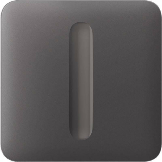 Кнопка для одноклавішного вимикача димера Ajax SoloButton Dimmer 1-gang 2-way for LightSwitch, Jeweler Grey