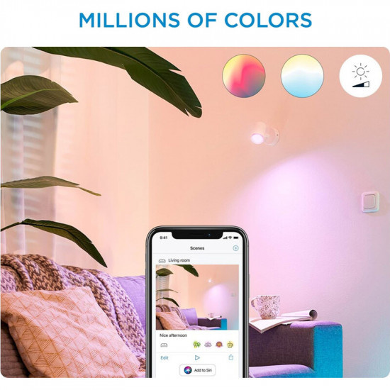 Світильник точковий накладний розумний WiZ Imageo Spots 5W 2200-6500K RGB Wi-Fi White (929002658701)