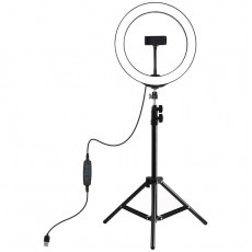 Кільцева USB LED-лампа Puluz PKT3035 10" + штатив 1.1 м (PKT3035)