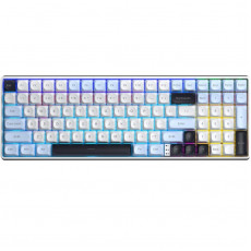 Клавіатура бездротова Aula S100pro Brown Switch White/Black (6948391205755)