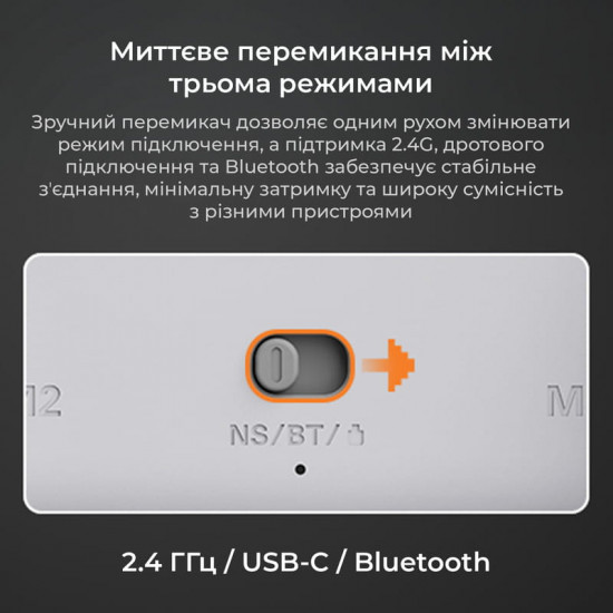 Геймпад Ajazz GP100 RGB White