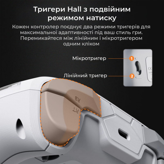 Геймпад Ajazz GP100 RGB White
