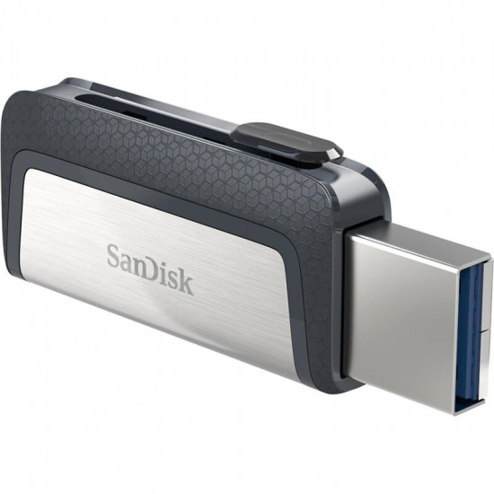 Флеш-накопичувач USB3.1 128GB Type-C SanDisk Ultra Dual Silver (SDDDC2-128G-G46)