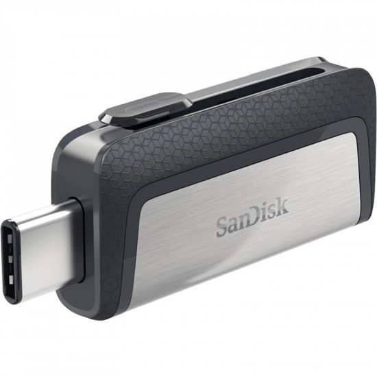 Флеш-накопичувач USB3.1 128GB Type-C SanDisk Ultra Dual Silver (SDDDC2-128G-G46)