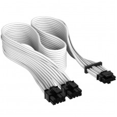 Кабель-перехідник Corsair Premium Individually Sleeved 12+4pin PCIe Gen 5 12VHPWR 600W cable, Type 4, WHITE (CP-8920332)