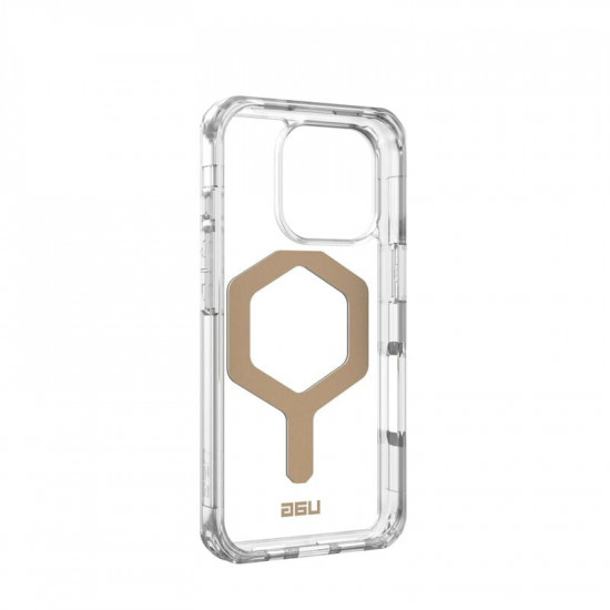 Чохол-накладка Urban Armor Gear Magsafe для Apple iPhone 16 Pro Plyo Ice/Gold (114480114381)