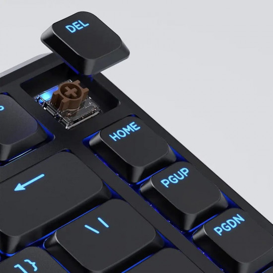 Клавіатура бездротова Keychron J1, K Pro Brown, Hot-Swap, RGB Black (J1-H3-UA)