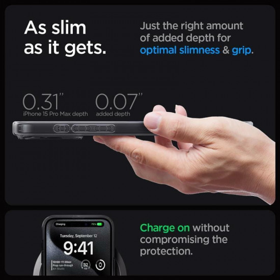 Чохол-накладка Spigen Ultra Hybrid Zero One with MagFit для Apple iPhone 15 Pro Max Black (ACS06582)