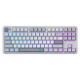 Клавіатура Dark Project ALU87 Daylight White/Grey (DPKB_DAYLIGHT_87_ANSI_UA)