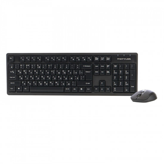 Комплект (клавіатура, миша) бездротовий A4Tech FG1200S Black