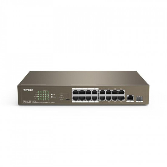 Комутатор Tenda TEF1118P-16-150W