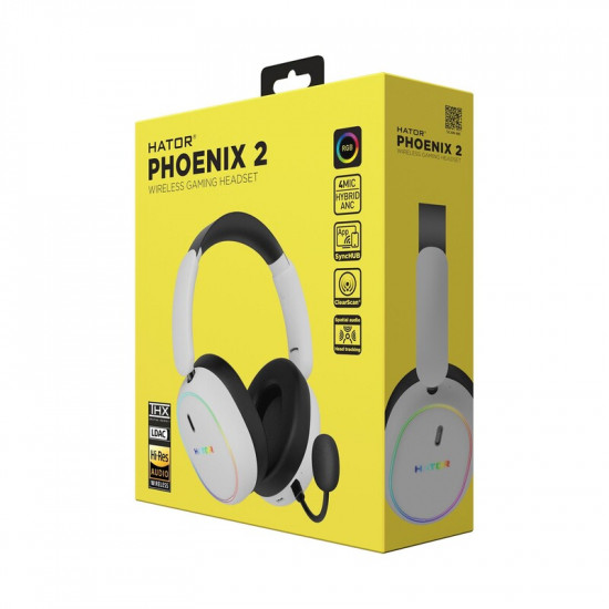 Гарнiтура Hator Phoenix 2 Wireless White (ESH41)