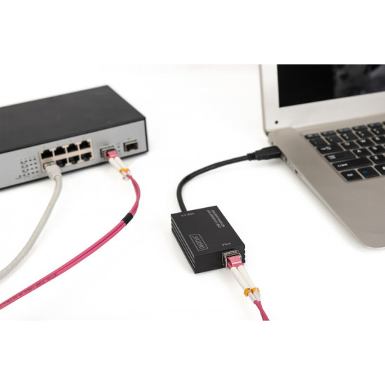 Мережевий адаптер Digitus USB-A SFP, USB 3.0 (DN-3026)