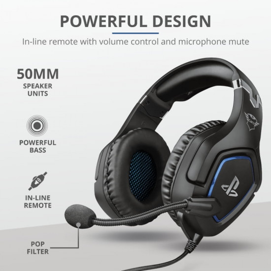 Гарнітура Trust GXT 488 Forze-G для PS4 Black (23530)