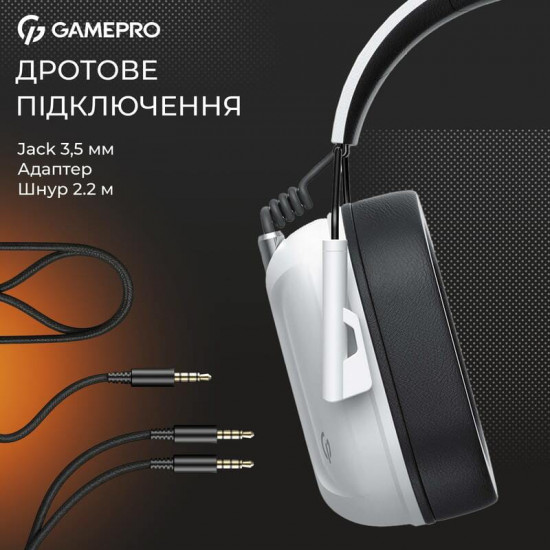 Гарнітура GamePro Genesis Hunter White (HS1350W)