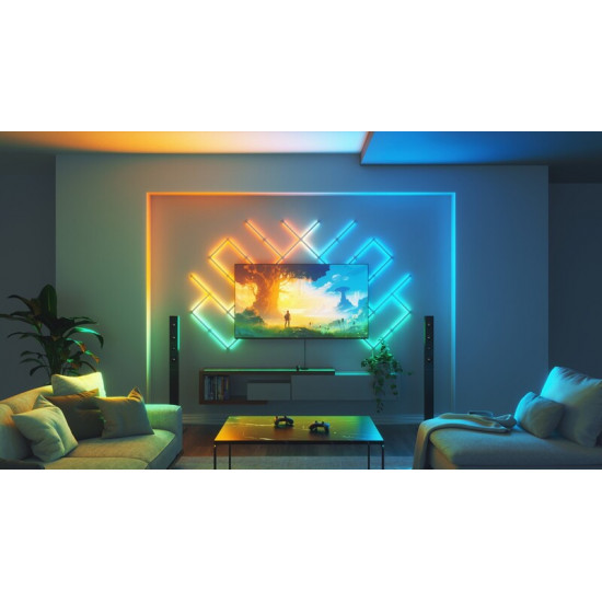 Набір адаптивного Ambilight підсвічування Nanoleaf 4D Screen Mirror + Lightstrip Kit для ТБ та моніторів до 85" (NF082K02-52LS)