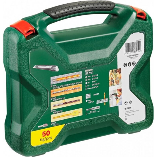 Набір біт та сверл Bosch X-Line 50 (2607019327)