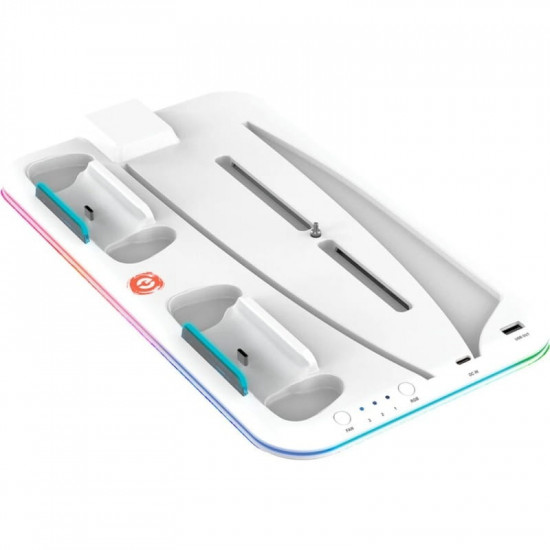 Мультифункціональна зарядна підставка Canyon CS-5 для PS5 White (CND-CSPS5W)