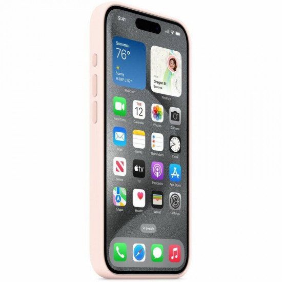 Чохол-накладка Apple Silicone Case with MagSafe для Apple iPhone 15 Pro Light Pink (MT1F3)