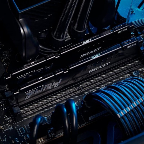 Модуль пам`яті DDR5 2x32GB/6000 Kingston Fury Beast Black (KF560C30BBEK2-64)