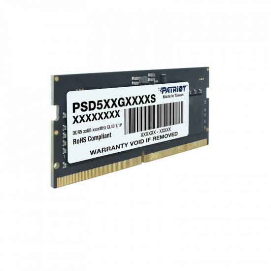 Модуль пам`яті SO-DIMM DDR5 32GB/5600 Patriot Signature Line (PSD532G56002S)