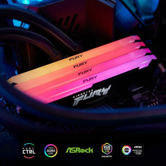 Модуль пам`яті DDR4 2x16GB/3200 Kingston Fury Beast RGB (KF432C16BB12AK2/32WP)