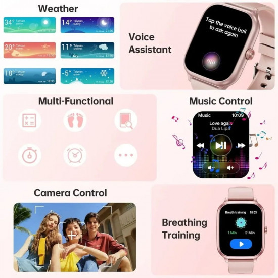 Смарт-годинник Oukitel V7 Pink (6941749851062)