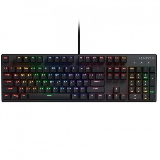 Клавіатура Hator Icefall Mecha Rainbow Black (HTK104UA)