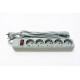 Фільтр живлення ProLogix (PRS-075P5-30G) 0.75 мм, 5 розеток, 3 м, сірий_акція