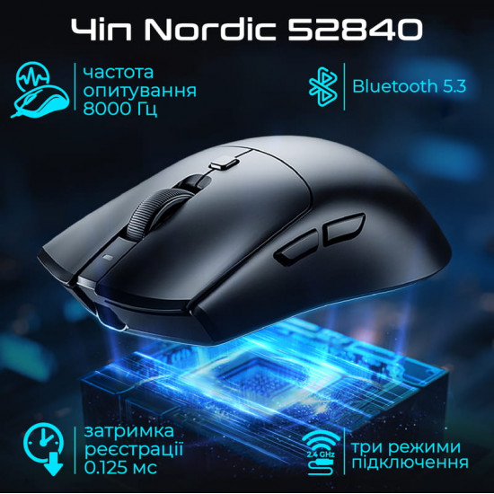 Миша бездротова RAWM SA-MH01 Black