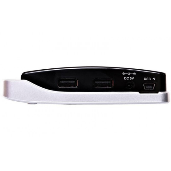 Концентратор USB2.0 PowerPlant CA911349 Black 7хUSB2.0, 1хminiUSB