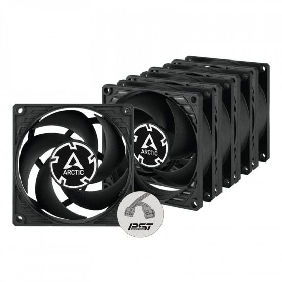 Вентилятор Arctic P8 PWM PST Black - 5 Pack (ACFAN00154A)