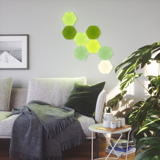 Додаткові панелі Nanoleaf Shapes Hexagons Expansion Pack Apple HomeKit, 3 шт. (NL42-0001HX-3PK)