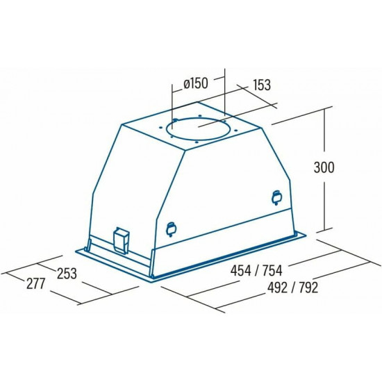 Витяжка Cata GC DUAL 45 WH