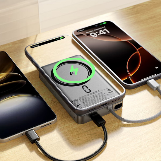 Універсальна мобільна батарея Acefast M18 10000mAh 22.5W Black (6974316284017)