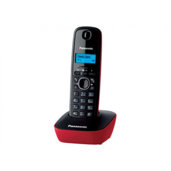 Радіотелефон DECT Panasonic KX-TG1611UAR Black Red