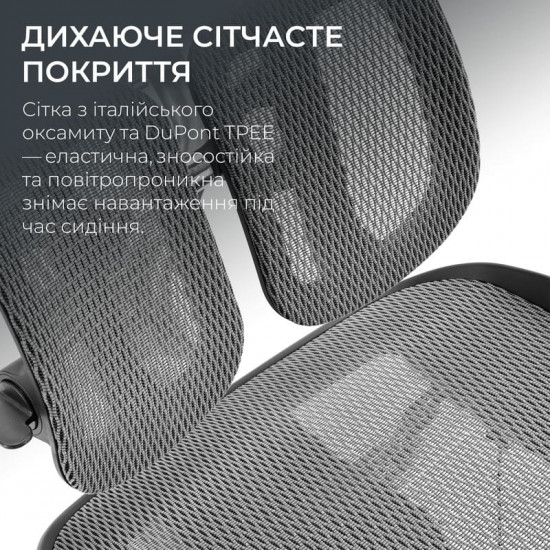 Крісло офісне Sihoo Doro S300 Mesh Dark Grey (S300-M201)