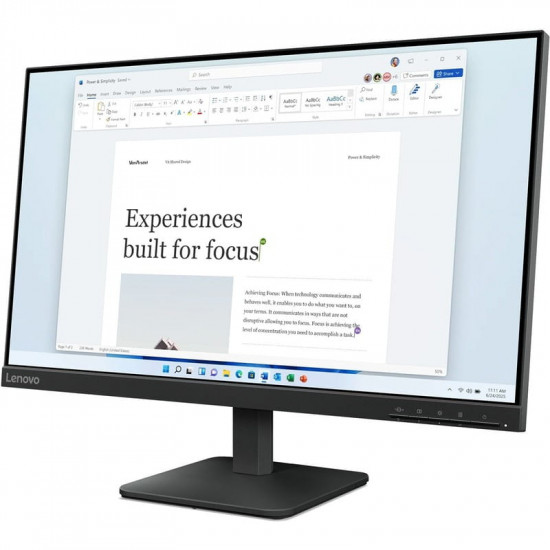 Монітор Lenovo 23.8" Lenovo L24-4e (68C2KAC1UA) IPS Black 100Hz