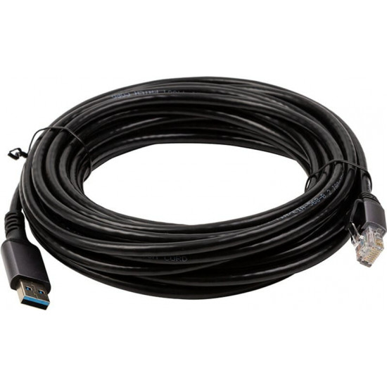 Кабель PowerPlant USB Type-А - RJ45 (M/М) 15м Black (CA915026)