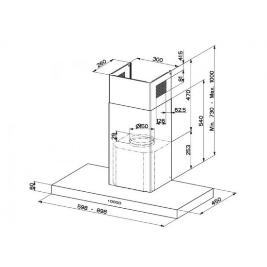 Витяжка Faber Stilo Comfort BK Matt A90